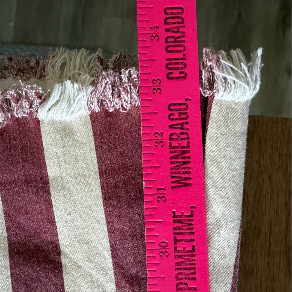 Show Me Your Mumu Berkeley Bell Flare Jeans Red Stripe High Rise 28 - Picture 11 of 12